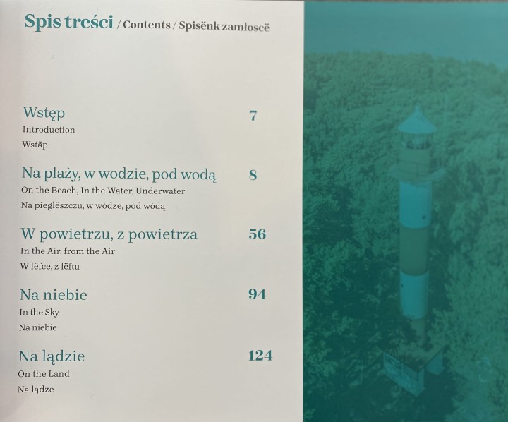 Naturalnie, Kaszuby Północne. Album ze zdjęciami. Spis treści